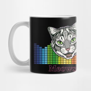 Retro Meowsik-Cat and Music lovers- Mug